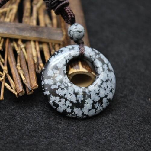 New Style 6pcs/Lot Natural Round Big Hole Crystal Agates Quartz Stone Gogo Donut Charm DIY Jewelry Making Pendant Necklace