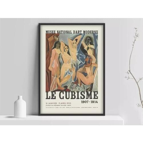 Pablo Picasso Cubism poster, Art Exhibition print, Museum exhibition Art, Picasso print, Art Museum printarc Chagall