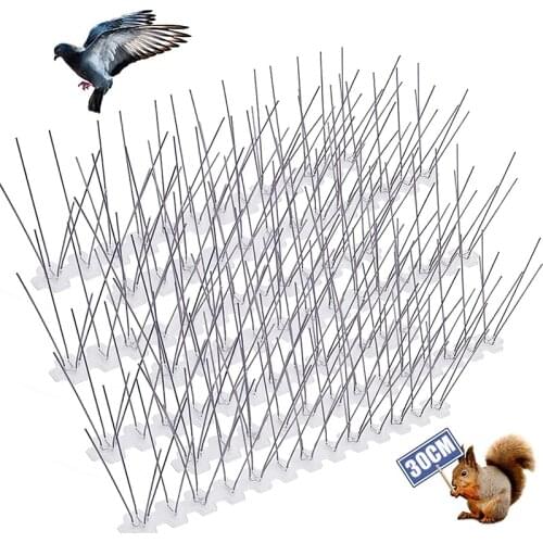 Stainless Steel Thorn Get Rid of Pigeons and Scare Birds Pest Control Bird and Pigeon Spikes Anti Pigeon Spike Garden Protection