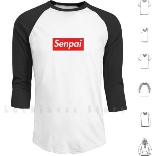 Senpai Hoodie Long Sleeve Anime Senpai Kawaii Manga Hentai One Punch Man Fullmetal Alchemist Nakamarra Sword Art