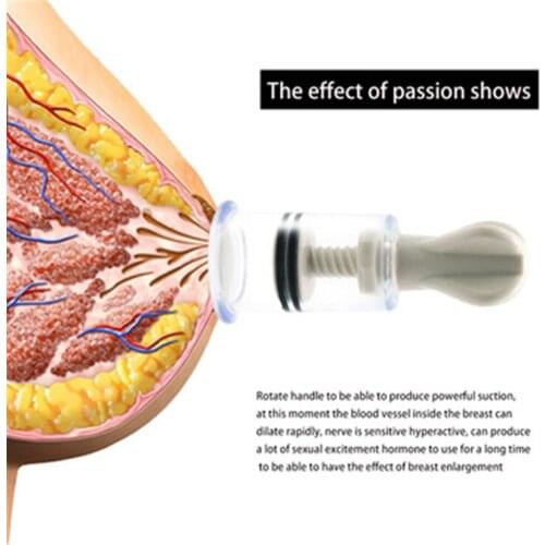 6Sizes Nipple Sucker Breast Enlarger bdsm bondage erotic product G spot Clit Stimulator Nipple Vacuum Pump SM Sex Toys For Women