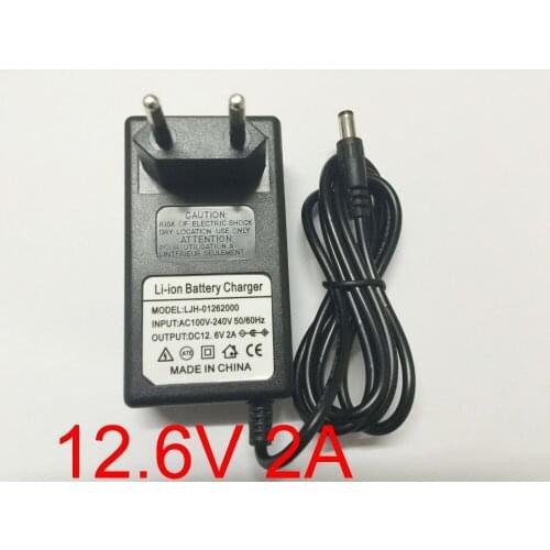 100PCS High quality 100-240V 12.6V 2A polymer lithium battery charger, 12.6 V2A power adapter charger dual IC 12.6V2A, Free