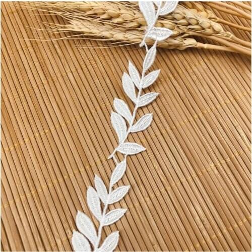 High Quality Leaf Cotton Embroidered Lace Sewing Furnishing Garment Accessories DIY Handmade Craft Materials