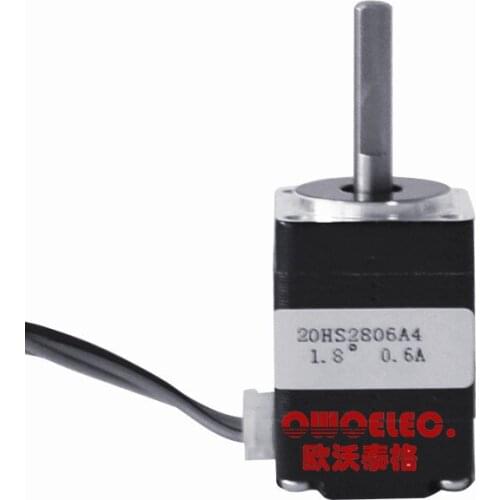 1.8 degree 2 phase 20mm body length 28mm, shaf diameter 4mm, 24v stepping motor for Dispensing machine placement machine