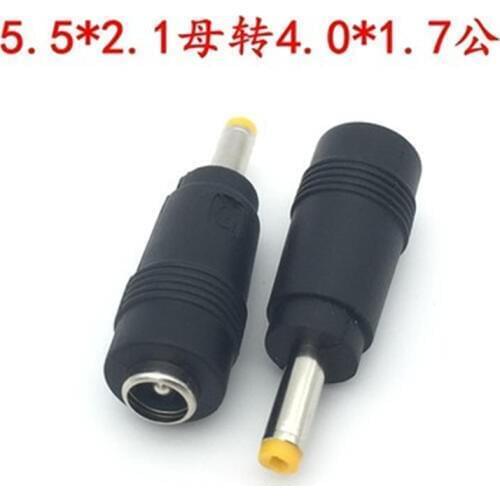 1pcs 5.5*2.1/5.5X2.1 mm Female to 4.0*1.7/4.0 x 1.7 mm male AC DC Power Connector Adapter Laptop