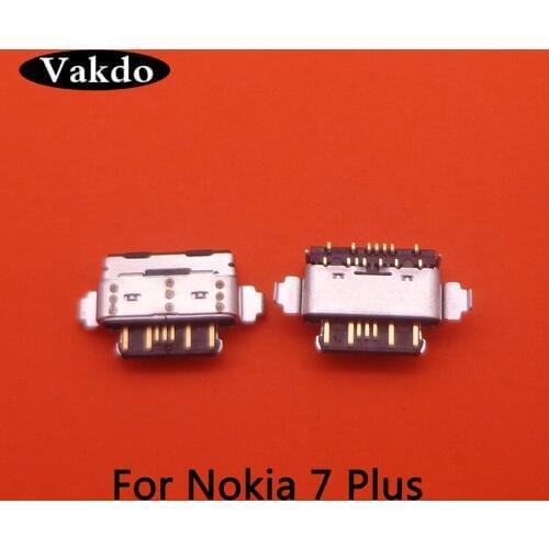30pcs For Nokia 7 plus 7+ TA-1049 1055 1062 USB Charge Port Charging Jack Connector Dock Socket Plug