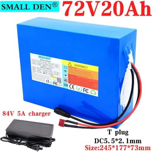 72V 20Ah 21700 lithium battery pack 20S4P 3000W High Power ebike battery 84V Electric bicycle Scooter Motorcycle BMS +5A charger