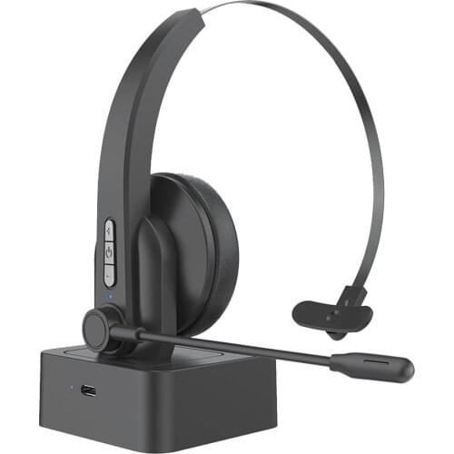 Wireless Headset With Microphone 5.0 Noise-cancelling 30 Hours Of Talk Time Lightweight Office Customer Service Headset