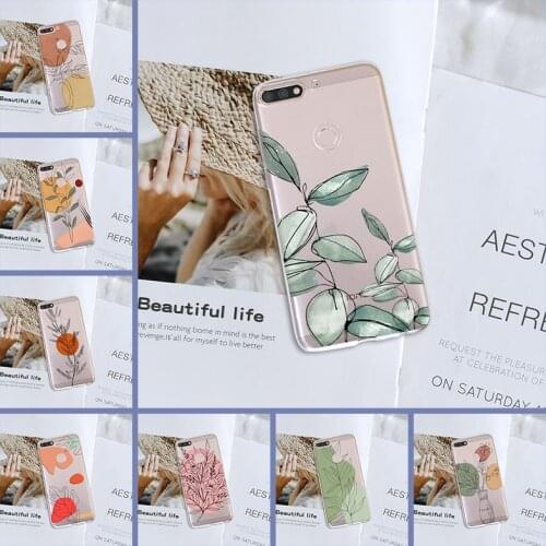 Phone Case For Huawei Honor 7 8 9 10 Lite Art Flower Soft Silicone Back Cover For Huawei Honor 7 7S 7X 7A 7C Pro 10 9 8 8X MAX