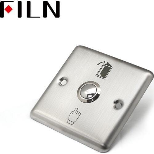 FILN 19mm 22mm stainless steel momentary 1no round type screw terminal metal push button switch with control pane