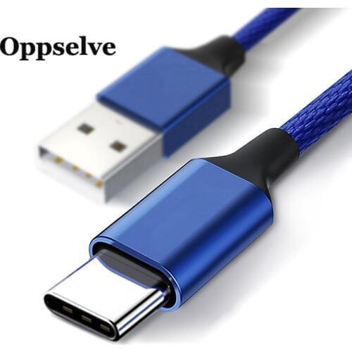 Oppselve USB Type C Cable For Samsung S10 9 Huawei Mate 30 20 Lite Pro P30 20 Pro Fast Charge Type-C Mobile Phone Charging Wire