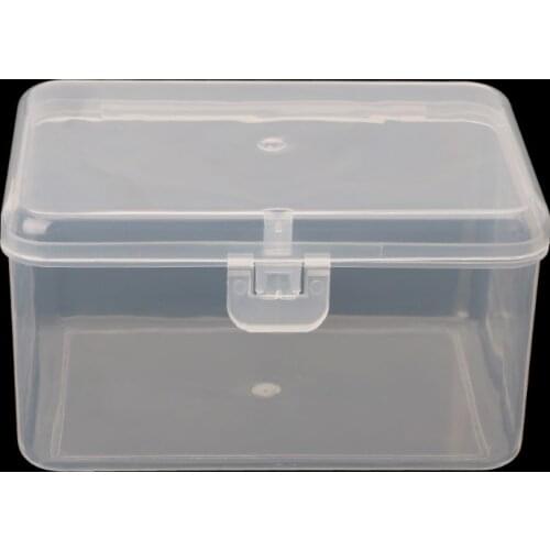 Small Transparent Storage Box Cards Chip Hardware Case Holder Jewelry Organizer Electronic Components Accessories Tool Container