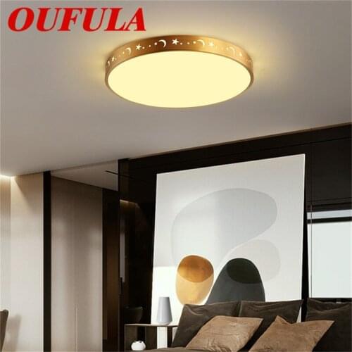 OUFULA Copper Ceiling Lights Contemporary Home Creative Decoration Suitable For Living Room Dining Room Bedroom