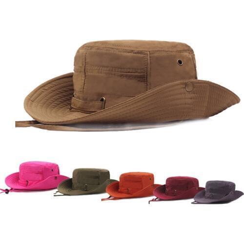 Fashion Men Cotton Hat Women Bucket Hats Big Wide Brim Fishing Cap for Unisex Hiking Sombrero Gorro Travel Sun Hat
