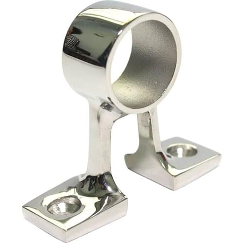 Marine Boat Casting 316 1Inch 25mm Hand Rail Fitting 90 Degree Center Stanchion Support Bracket