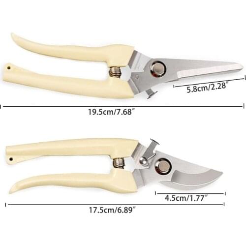 Pruner Tree Cutter Gardening Pruning Shear Scissor Stainless Steel Cutting Home Tools Anti-slip