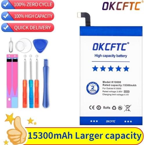 OKCFTC New High Quality Real 15300mAh Battery Replacement Backup Battery For Oukitel k10000
