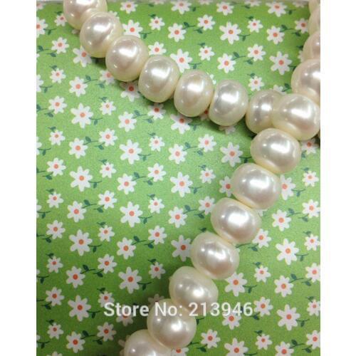 Oval Shape 10-11 MM AAA Grade Natural Freshwater Pearl Jewelry Necklace