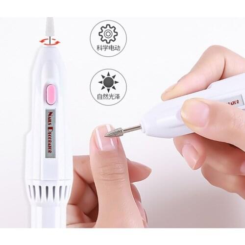 Portable Electric Nail Drill Machine Kit Manicure Drill Nail Art Pen File Nail Tools Grinding Burnishing Polisher Pedicure Kit