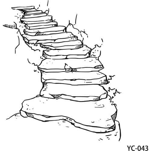 ZhuoAng A flight of stairs Clear Stamps/Seals For DIY Scrapbooking/Card Making/Album Decorative Silicon Stamp Crafts