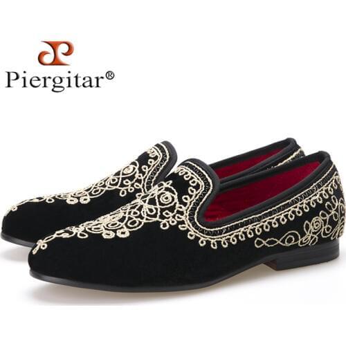 Luxurious Handmade Embroidered Motif Paisley Men Velvet Loafer Slippers Men Wedding and Party shoe Size 4-14 Free Shipping