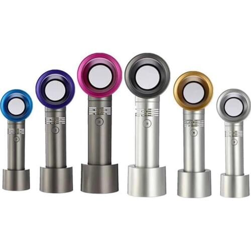 YenVK Portable Bladeless Fan USB Rechargeable Summer 3 Stage Adjust Leafless Fan Home Appliances