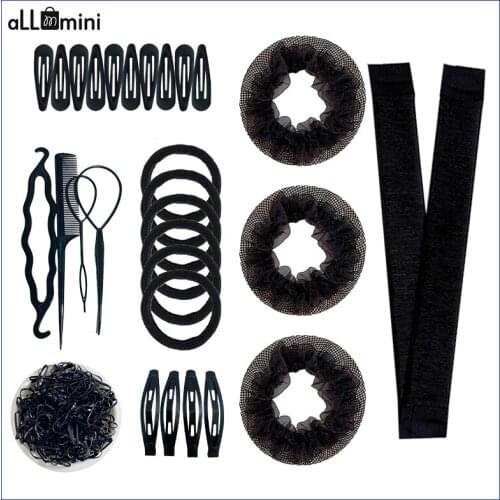 Black Hair Net Female Cycle Hair Set Aircrew Hair Dispenser Children Dance Professional Girl Headdress 2021 New