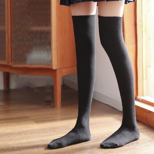 Women Socks Stockings Cotton Thigh High Over Knee Cotton Long Socks Girls Woman Female Long Knee Sock Leggings Winter Pants