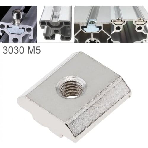1PCS M5 for 30 Series Slot T Nut Sliding T Nut Hammer Drop In Nut Fasten Connector 3030 Aluminum Extrusions new