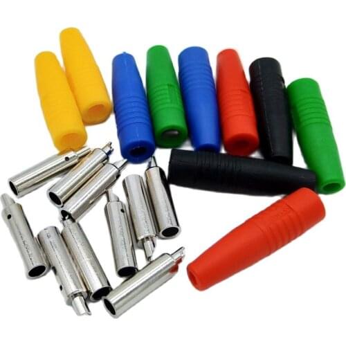 10pcs/lot 5 colour soldering 4mm Banana socket Banana Female Connector