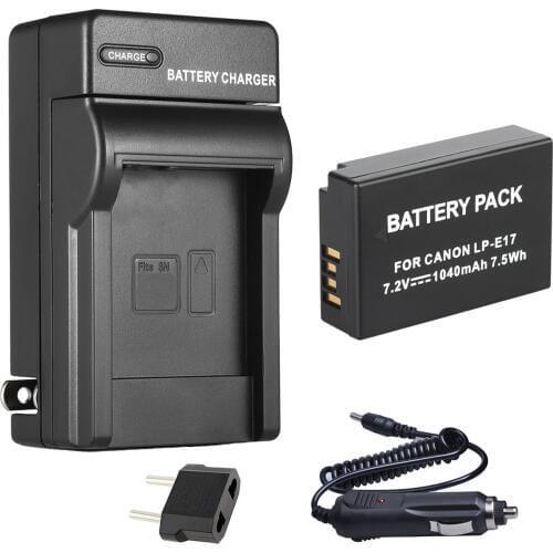 Battery Pack + Charger For Canon LP-E17, LPE17, LCE17, LC-E17E Rechargeable Lithium-ion