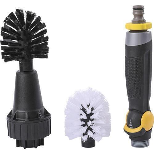 Car Tire Wheel Brush Automatic Car Wash Brush Water-powered Turbine for Rims Engines Bikes Equipment Furniture