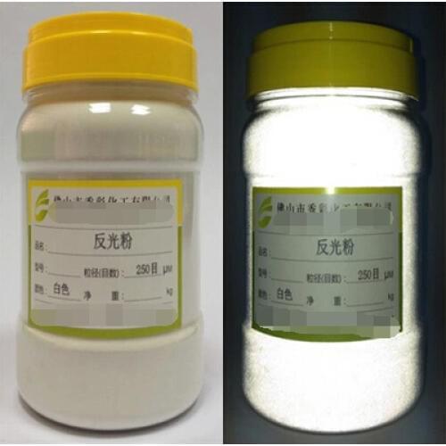 White Reflective powder High refraction glass microsphere reflective powder Pigment Refractive Powder coating micro glass bead