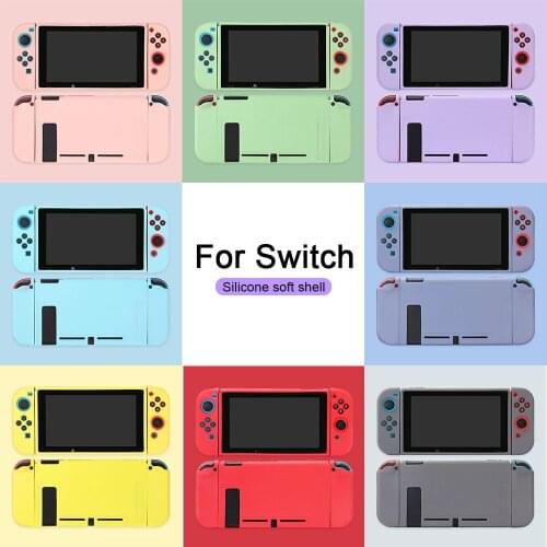 For Nintendo Switch Case TPU Soft Protective Shell Split Shell Joy-Con Controller Back Shell Cover for Switch ConsoleAccessories