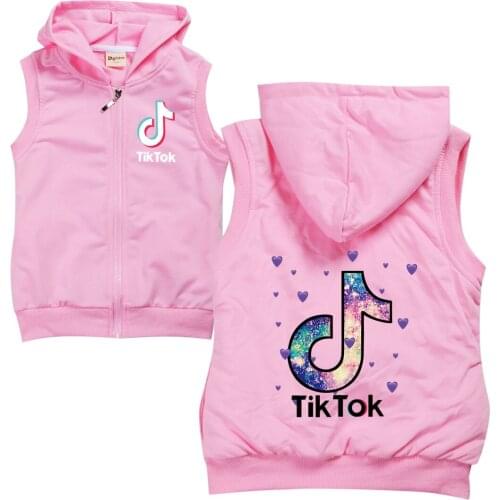 TIK TOK Childrens wear boys and girls sportswear fashion style cotton vest top childrens wear