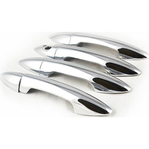 For Kia K2 Rio 3 Sedan 2011-2015 New Car Chrome Door Handle Cover Sticker Accessories