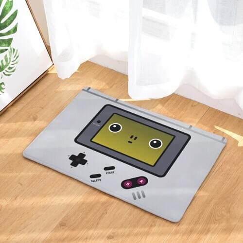 House Decor Retro Matte Waterproof Anti -slip footmat Game Game Camera Printed Carpets Bedroom Carpets Decorative Steps Matter