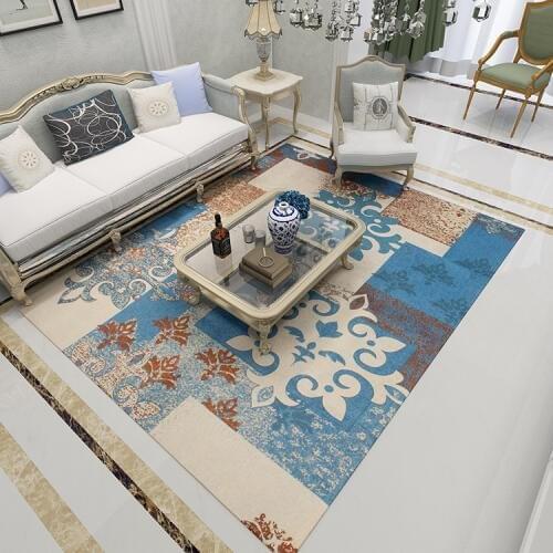 HUAMAO 2018 New European Modern Minimalist Carpet Living Room Bedroom Coffee Table Rugs Non-slip Woven Braided Carpets