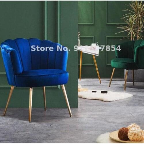 Petal shell chair sofa makeup chair net red ins nail light luxury desk chair dressing table chair backrest bedroom