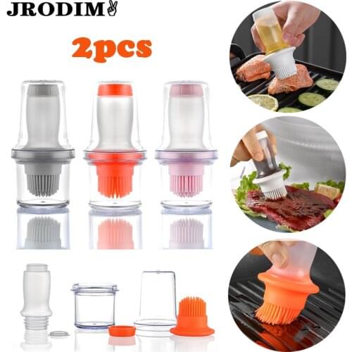 Kitchen Gadgets BBQ Tools Accessories Barbecue Oil Brush Silicone Oil Bottle Brush BBQ Baking Honey Oil Butter Pastry Brushes