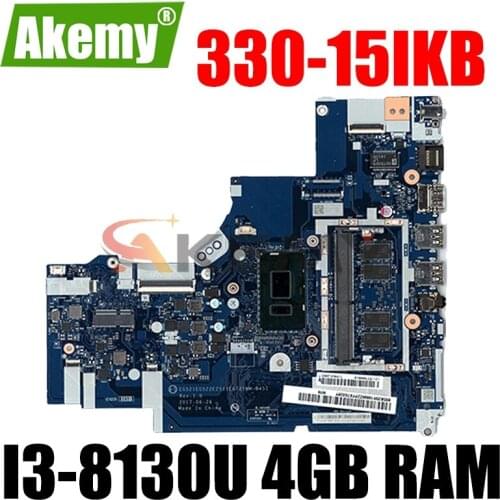 P/N 5B20R19898 For Lenovo IdeaPad 330-15IKB 330-17IKB laptop motherboard NM-B451 with CPU i3 8130U 4GB RAM 100% fully tested