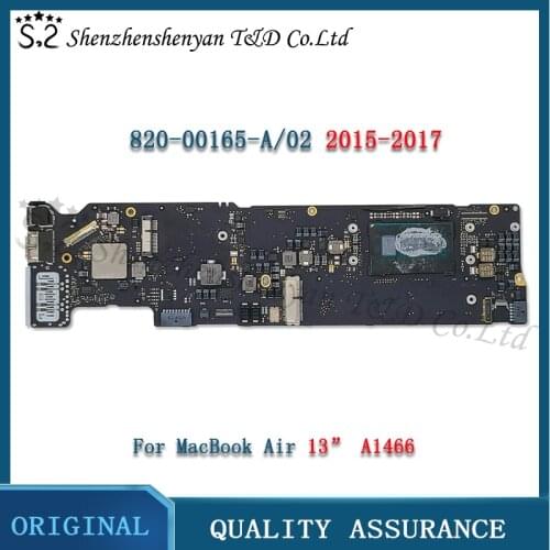 Original A1466 Logic Board for MacBook Air 13" A1466 Motherboard 2015 2016 2017 1.6GHz 4GB/8GB 1.8G/2.2GHz 8GB 820-00165-A
