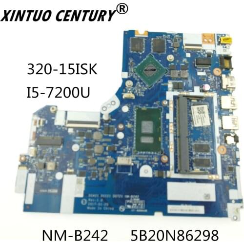 NM-B242 5B20N86298 For Lenovo 520-15IKB 320-15ISK laptop motherboard SR342 I5-7200U N16V-GMR1-S-A2 CPU