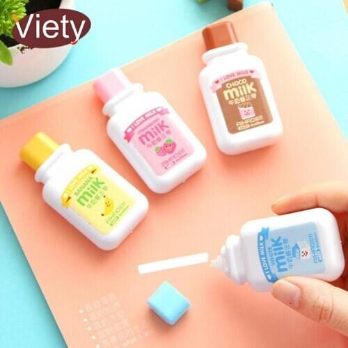 Cute milk correction tape material escolar kawaii stationery office school accessories supplies papelaria 6M papeleria eraser