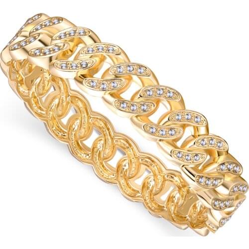 Fashion Oval Chains Shape Gold Plated Charm Statement Bracelet Cuff Bangle for Women Girls Trendy Love Bangle Bracelet Jewelry