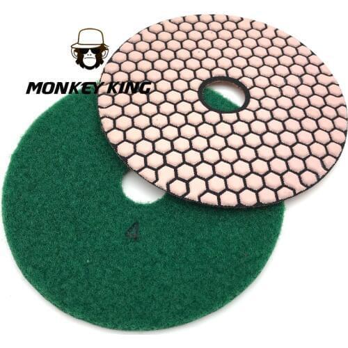 6" 150mm Dry Polishing Pad for granite marble concrete travertine glass stone soft flexible