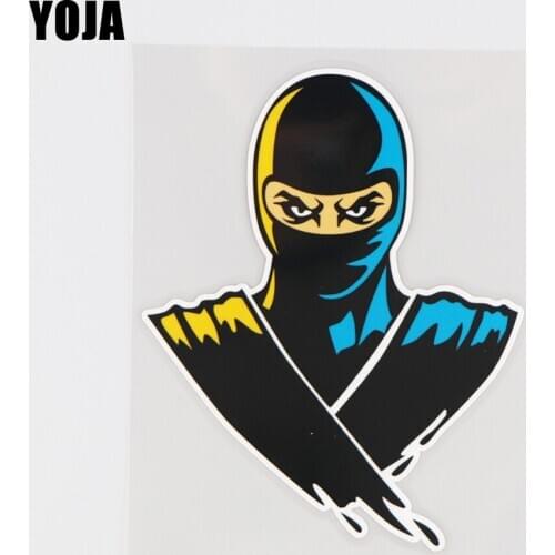 YOJA 11.5X14.7CM Cartoon Warrior Ninja Car Stickers Vinyl Color Decals Personality Creative 19A-0209