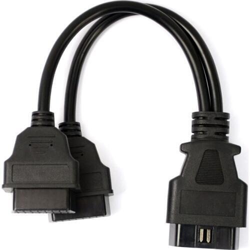 OBD 16pin one point two conversion line onboard computer OBD2 OBD extension cable to use two devices