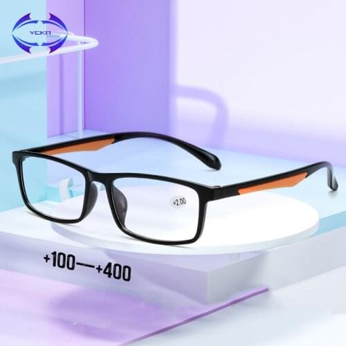 VCKA TR90 Square frame Reading Glasses Very light men women Optical Old people Hyperopia Elderly Presbyopia Eyewear +1.0 to +4.0