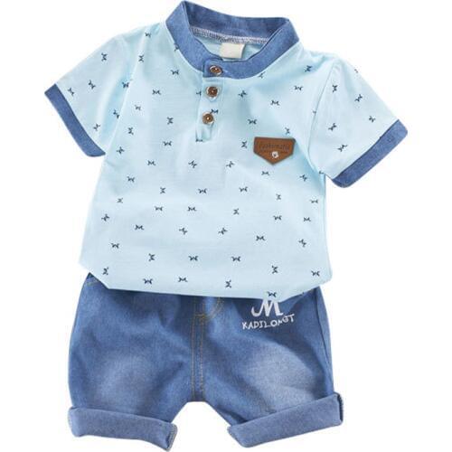 Baby Clothes T-shirt Newborn Boy Clothing Set Gentleman Tops + Jeans Set Holiday Party Baby Boy Clothes Set Kids Clothing
